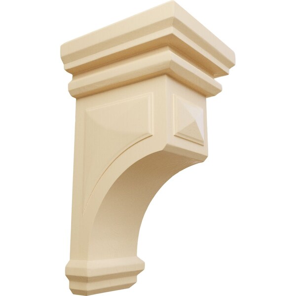Ekena Millwork 7"W x 7 3/4"D x 14"H Jumbo Woodruff Wood Corbel, Maple CORW07X07X14WFMA - main